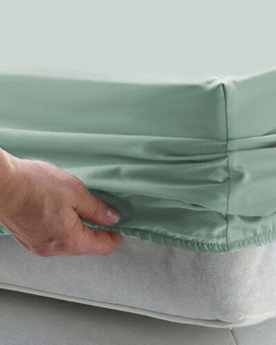 Egyptian Cotton Fitted Sheet – Marine 300TC