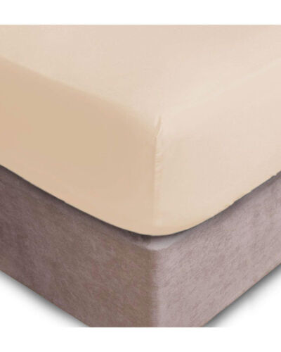 Polycotton Fitted sheet – Beige