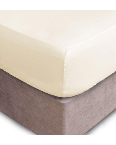 Polycotton Fitted sheet – Cream