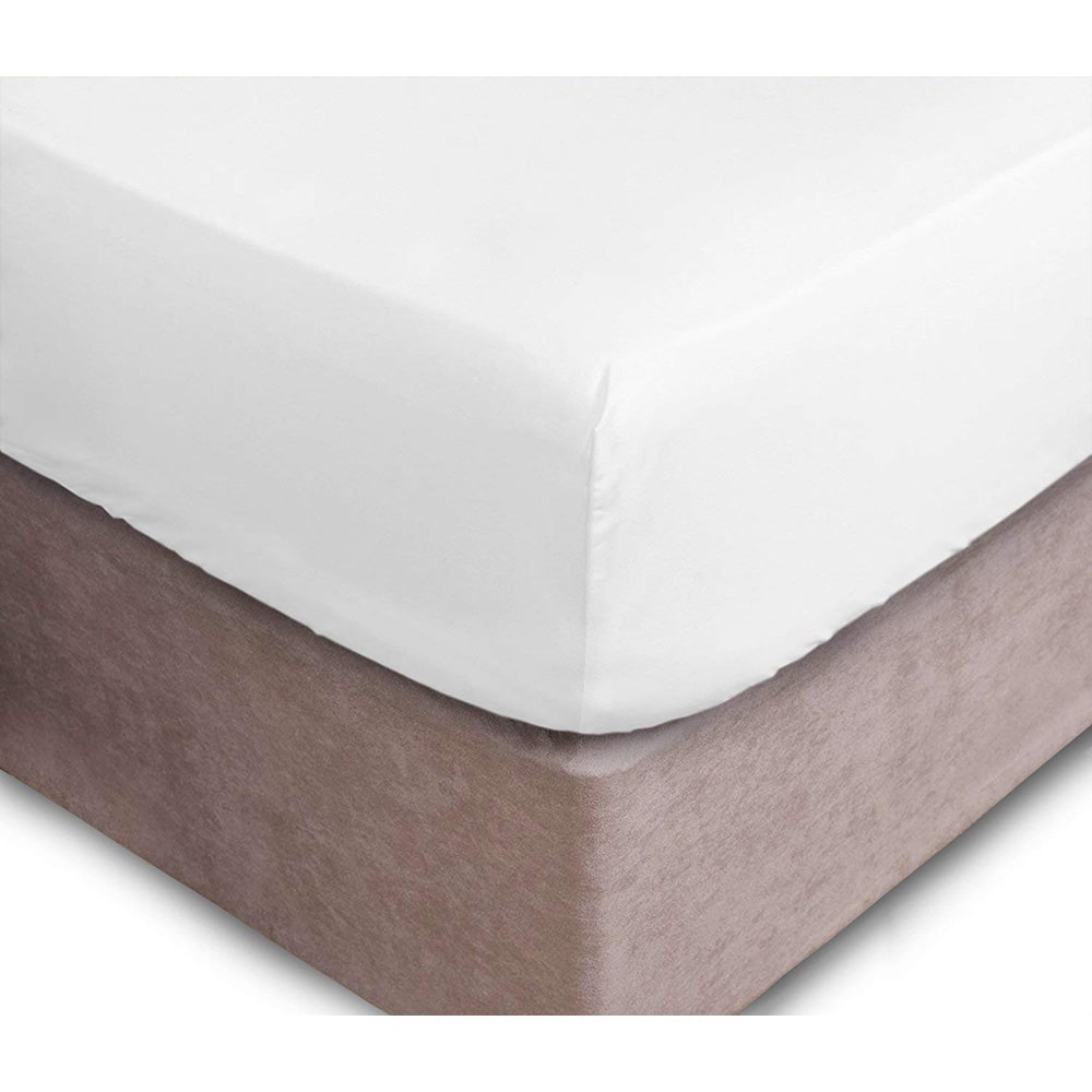 Polycotton Fitted sheet – White