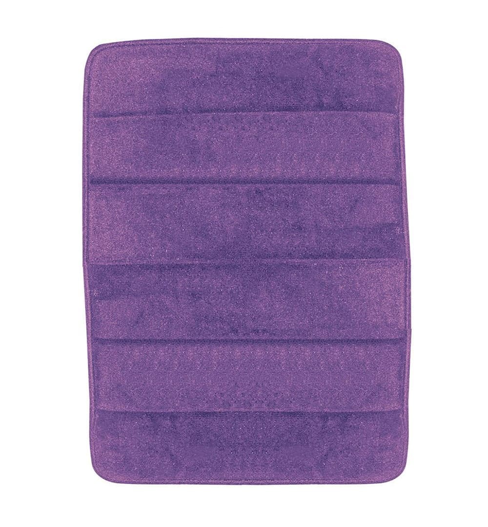 purple bath mat