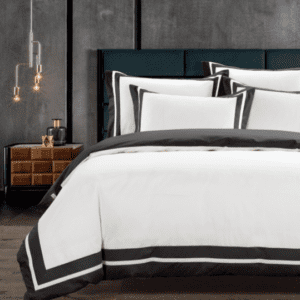 Egyptian Cotton 400 Thread Count – Fiorenza White & Black
