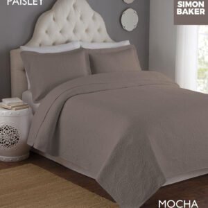 Simon Baker Paisley Bedspread – Mocha