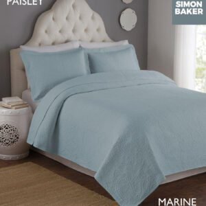 Simon Baker Paisley Bedspread – Marine