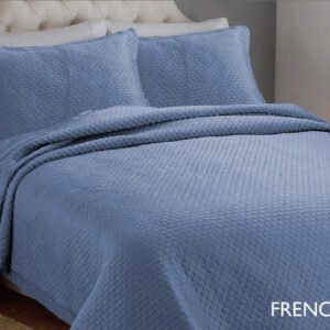 Simon Baker Berlin Bedspread – French Blue
