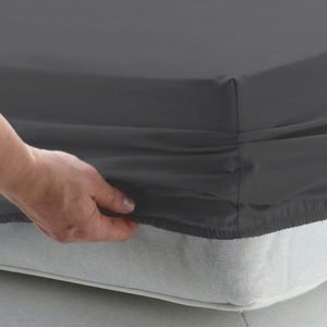 Egyptian Cotton Fitted Sheet - Charcoal 400TC