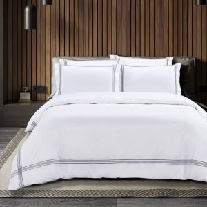 Egyptian Cotton 400 Thread Count - Giorgio White & Grey