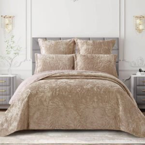 Cotton Co Luxury Quilt 5 Piece - Oslo Beige