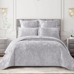 Cotton Co Luxury Quilt 5 Piece - Oslo Grey