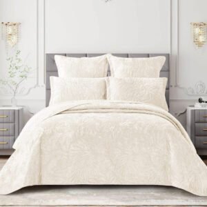 Cotton Co Luxury Quilt 5 Piece - Oslo White